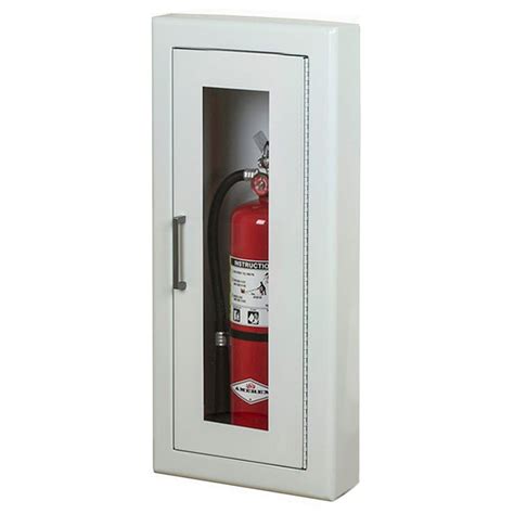 stainless steel semi recessed fire extinguisher cabinets|larsen fire extinguisher cabinets recessed.